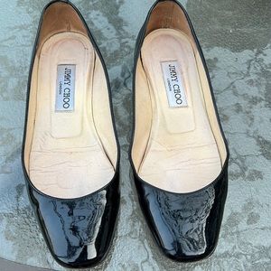 JIMMY CHOO classic Patent leather flat shoes, 35 1/2.